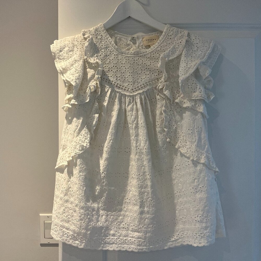 Sezane Eyelet Blouse